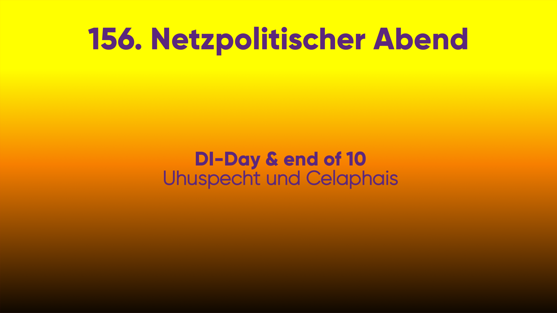 #npa156 DI-Day - Einblicke & Ausblick - Uhuspecht und Celaphais